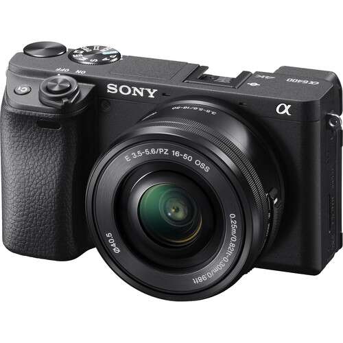 sony alpha a6400 mirrorless digital camera with 16-50mm lens