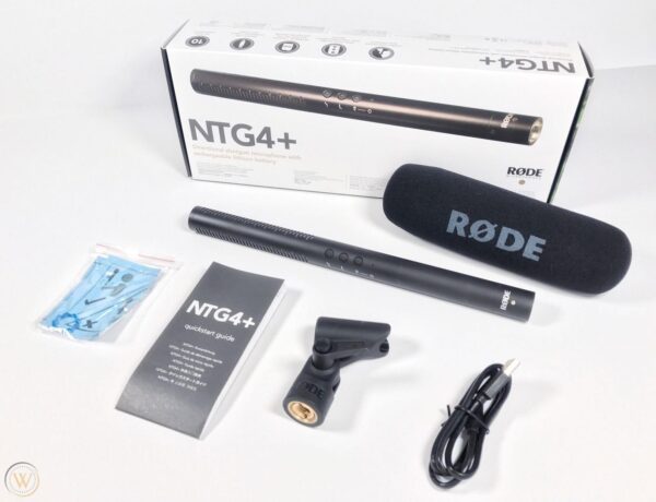 Rode NTG4+ Dual-powered Professional Shotgun Microphone
