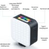 Metal Frame RGB Do2 LED Fill Light Double-Sided Portable LED Light