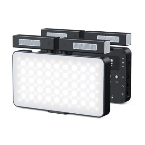 MAMEN SML-V02 Professional Double Microphone RGB & Bi-Color Led Pocket Camera fill light