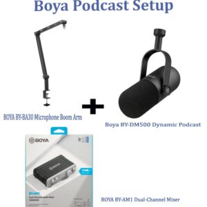 Boya dynamic Podcast Mic Setup