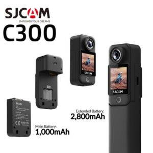 SJCAM C300 4K Dual Touchscreen Action Camera (Black)