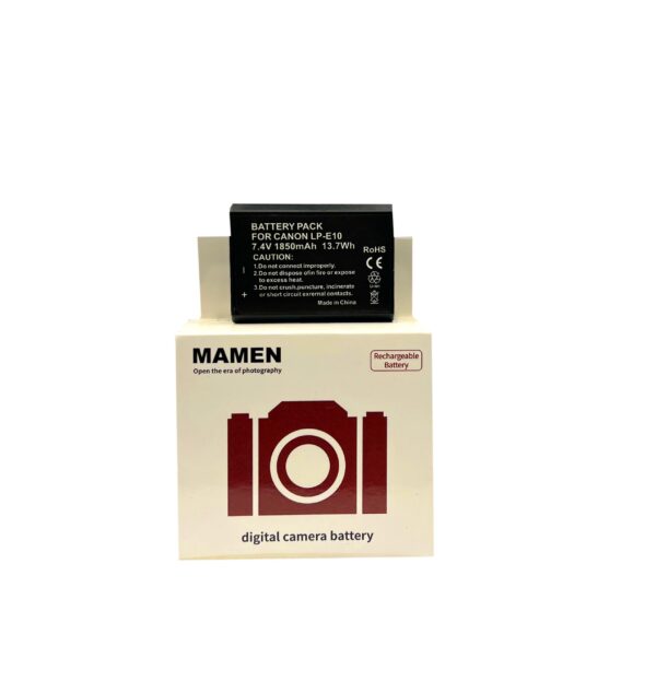 Mamen Lp-E10 Rechargeable Lithium 1850mah Battery For Canon 1100 D , 1200D ,1300D