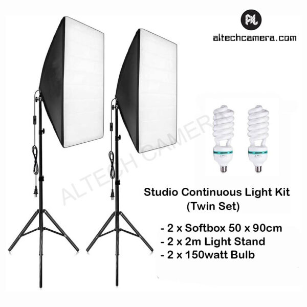 Continuous Photography Lighting Pair kit for Camera Shooting, Video Recording