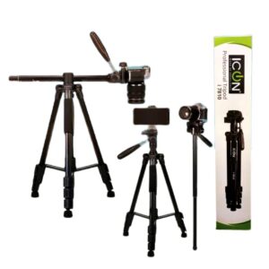 iCON i7810 Professional Overhead Tripod Plus Monopod Multipurpose For Mobiles, Mirrorless Cameras, DSLR