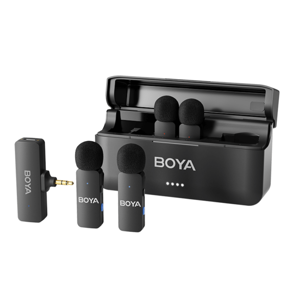 BY-V4 4-Channel Mini Wireless Microphone For Camera