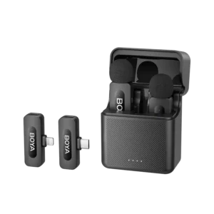 BOYA BY-V3 Combo 2.4 GHz Dual-Channel Wireless Microphone For ( Andriod Type C & I Phone Lighting ) With 3 Year Warranty